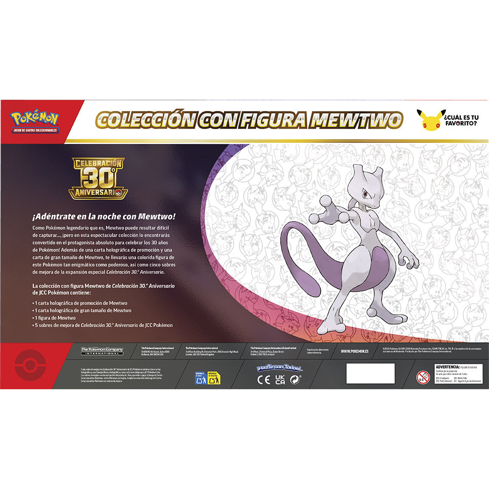 Pokémon Colección Figura Mewtwo 30 Aniversario Español | Tier Kards