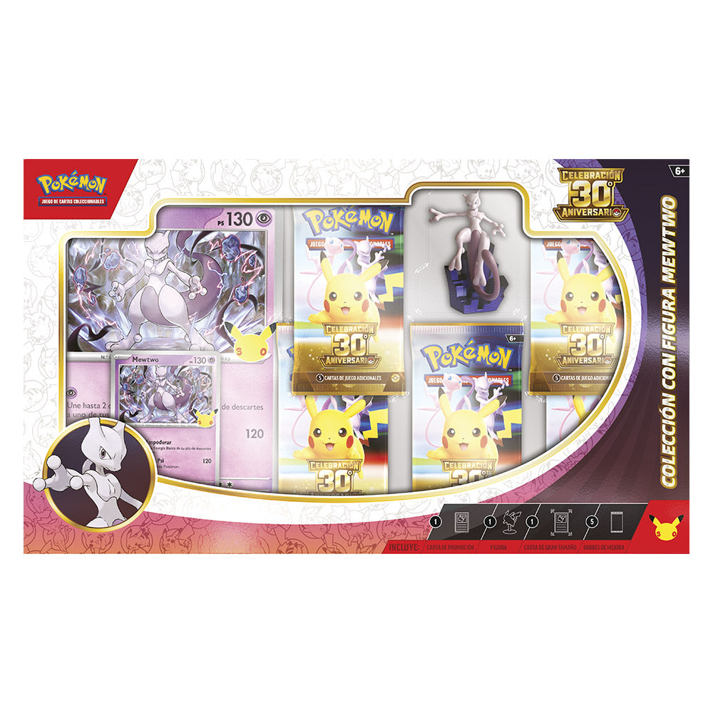 Pokémon Colección Figura Mewtwo 30 Aniversario Español | Tier Kards