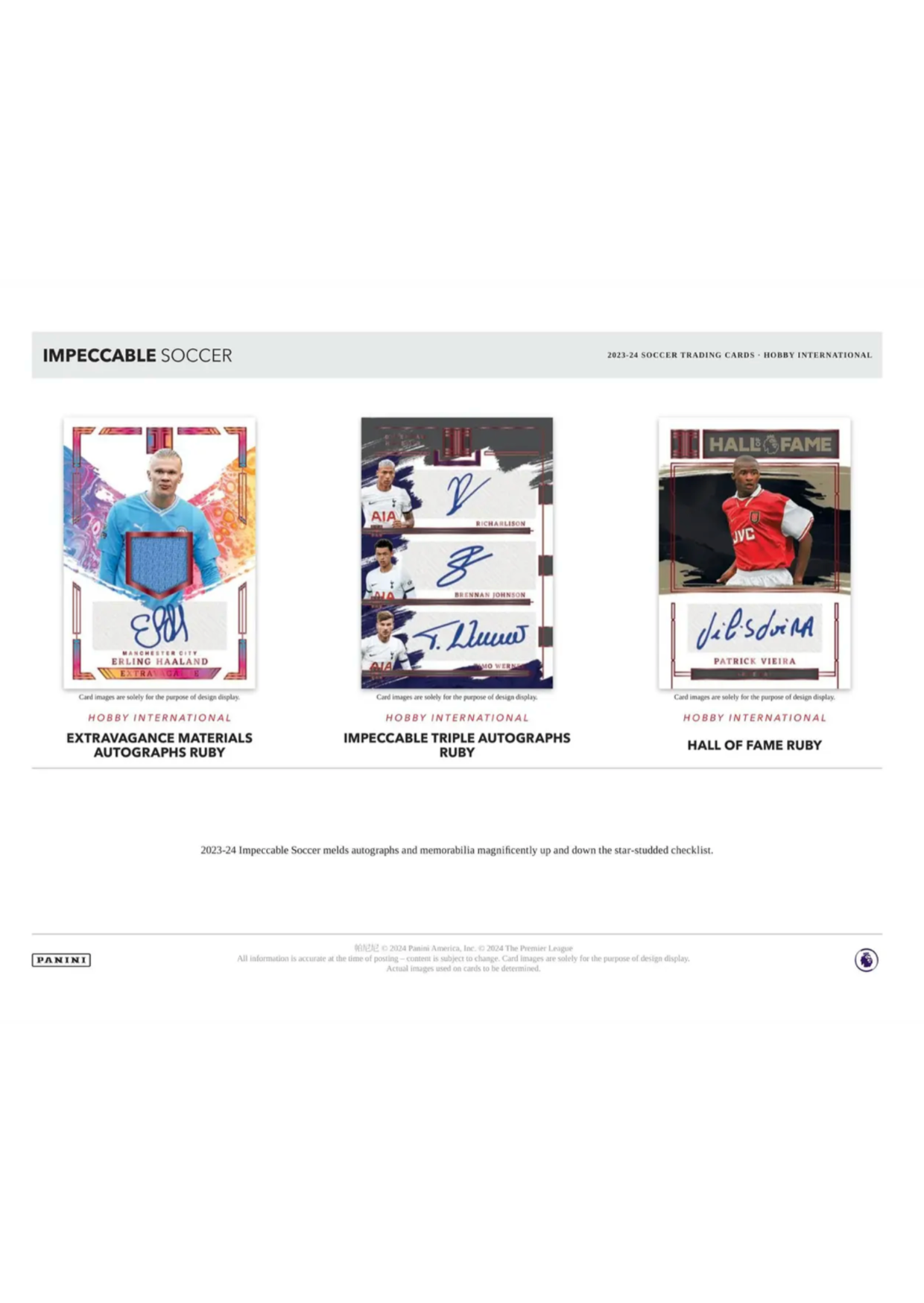 2023-24 Panini Impeccable Soccer International Hobby Box