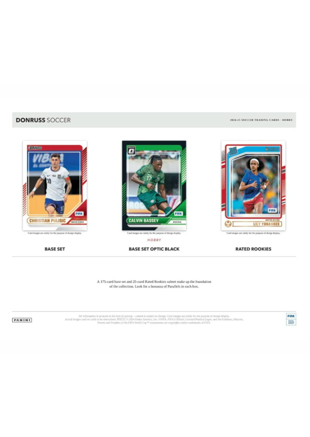 2024-25 Panini Donruss FIFA Soccer International Box