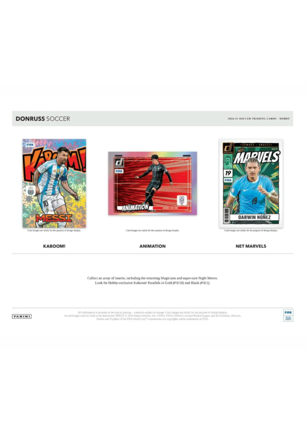 2024-25 Panini Donruss FIFA Soccer International Box