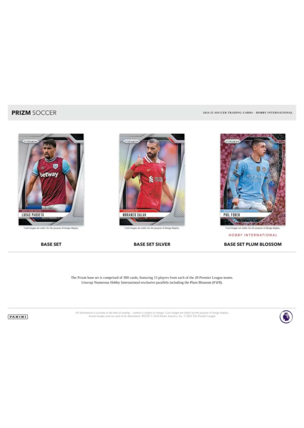 ⁠2024-25 Panini Prizm Premier League EPL – International Hobby Box