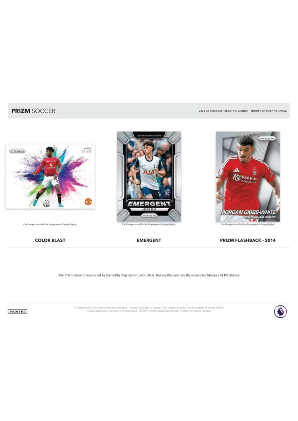 ⁠2024-25 Panini Prizm Premier League EPL – International Hobby Box