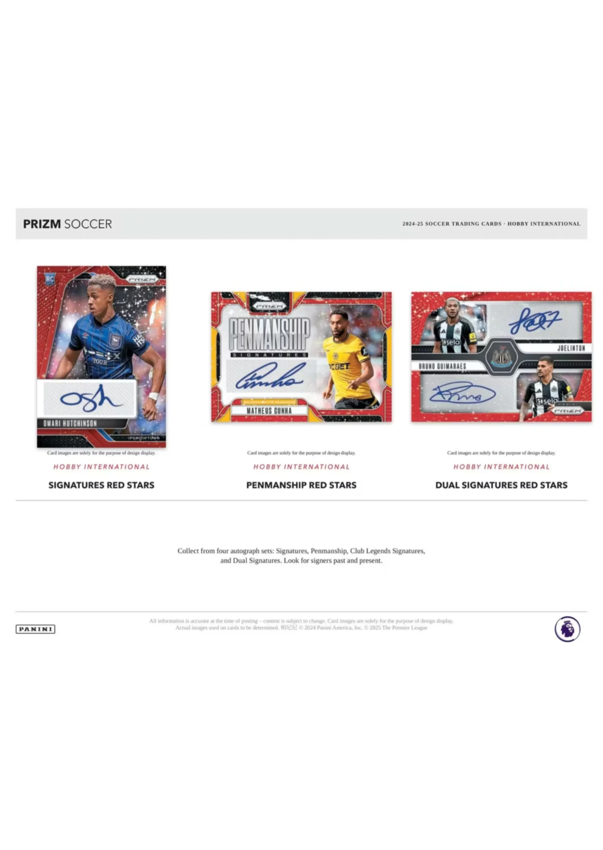⁠2024-25 Panini Prizm Premier League EPL – International Hobby Box