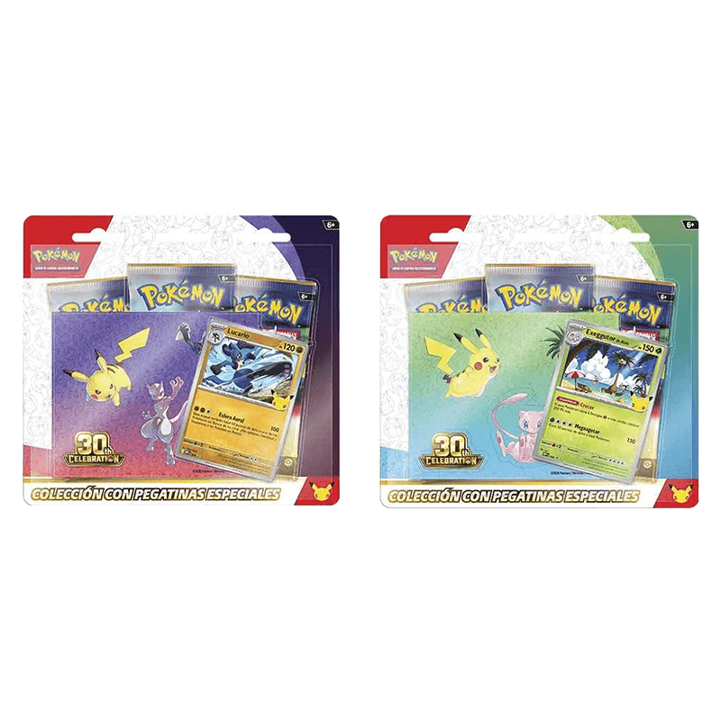 Colección Pegatinas 30.º Aniversario JCC Pokémon 🇪🇸 Español / (🇬🇧Inglés Pre Order) (Modelo Aleatorio) | Tier Kards
