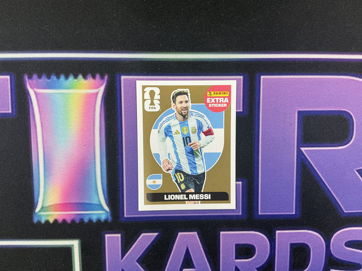Messi extra sticker oro Word Cup 2026