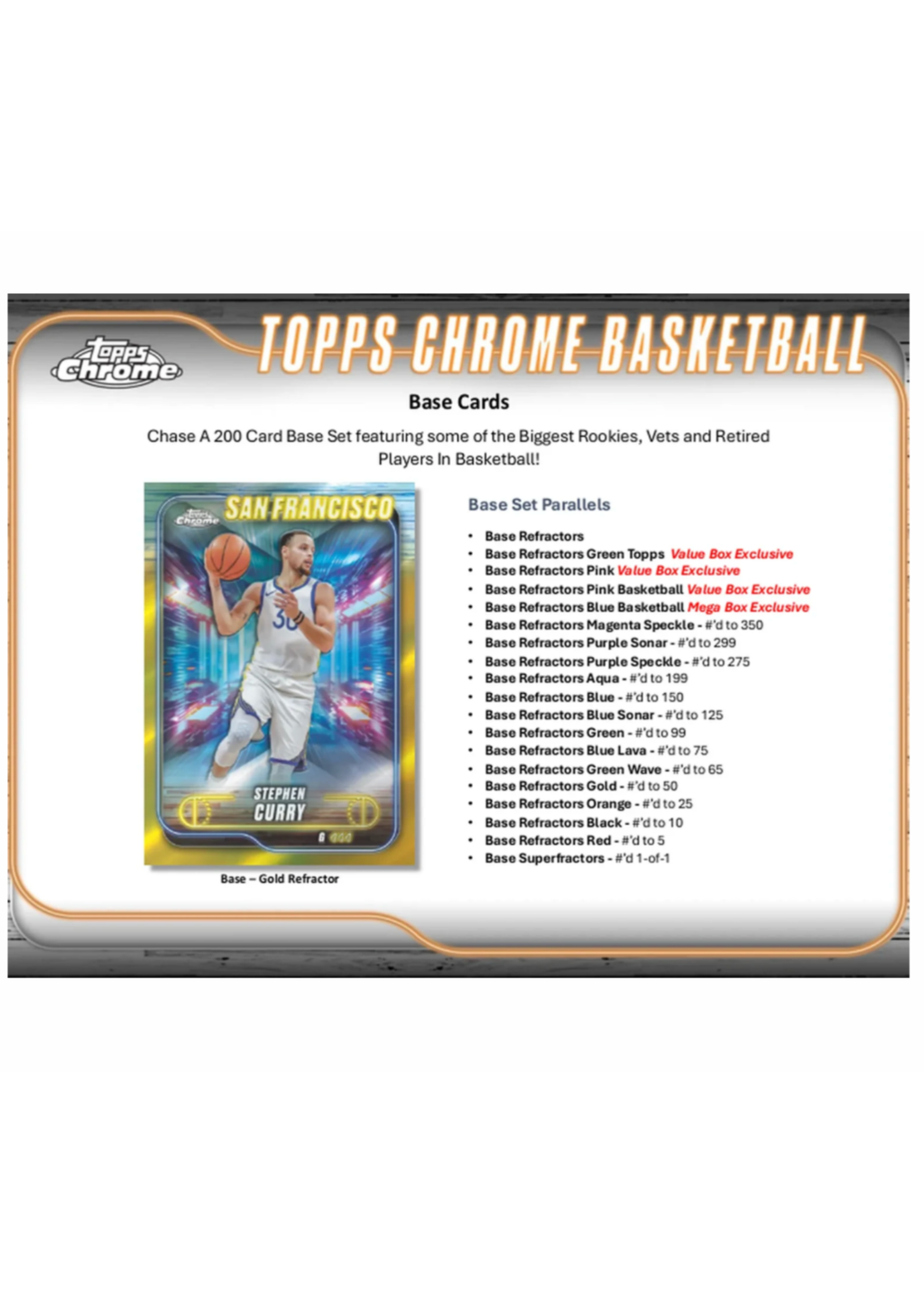2024-25 Topps Chrome Basketball – Mega