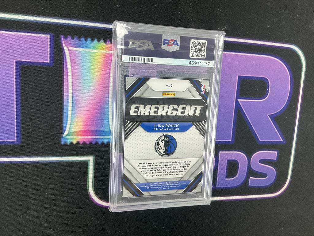 2018-19 Panini Prizm Luka Doncic Emergent #3 PSA10