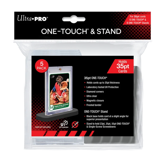 Soportes Magnéticos ONE-TOUCH 35PT con Peanas de Expositor - Ultra Pro (Pack de 5)