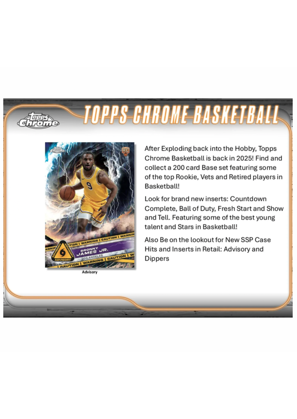 2024-25 Topps Chrome Basketball – Value Box