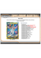 2024-25 Topps Chrome Basketball – Value Box