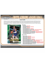 2024-25 Topps Chrome Basketball – Value Box