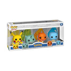 Funko Pop!  Pokémon - Pack de 4 Iniciales (Pikachu, Squirtle, Charmander y Bulbasaur)