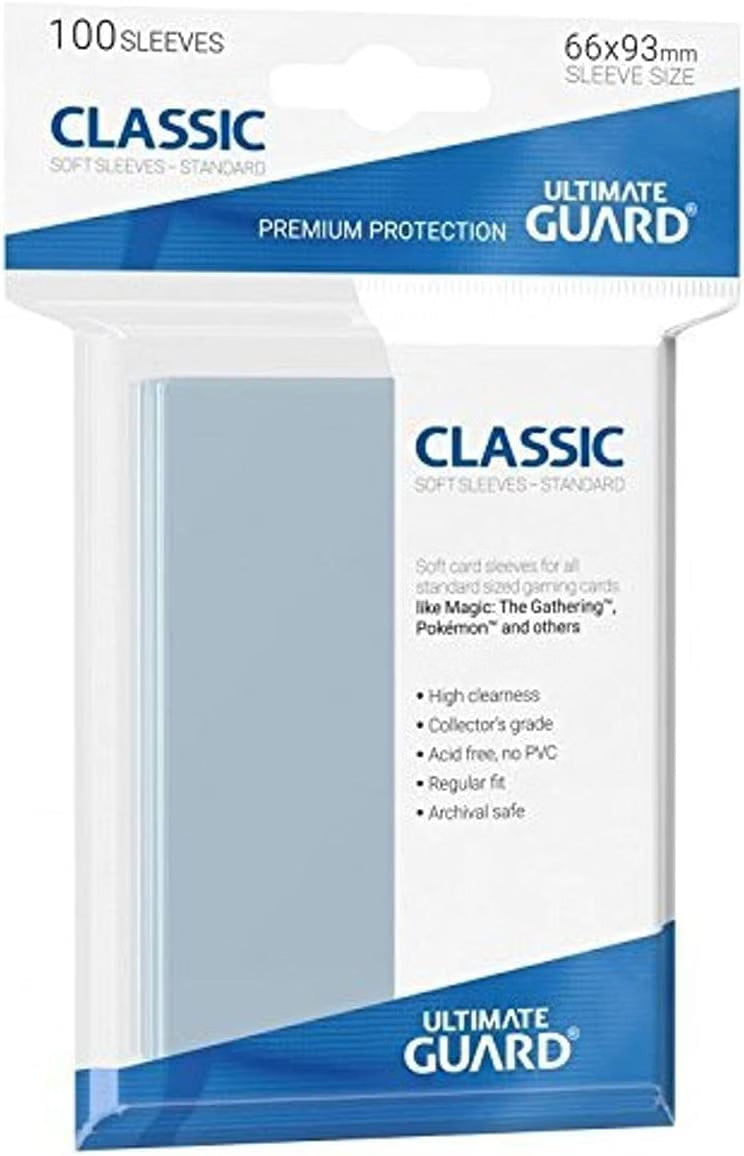 Fundas Classic Transparentes Tamaño Estándar - Ultimate Guard (100 Unidades)