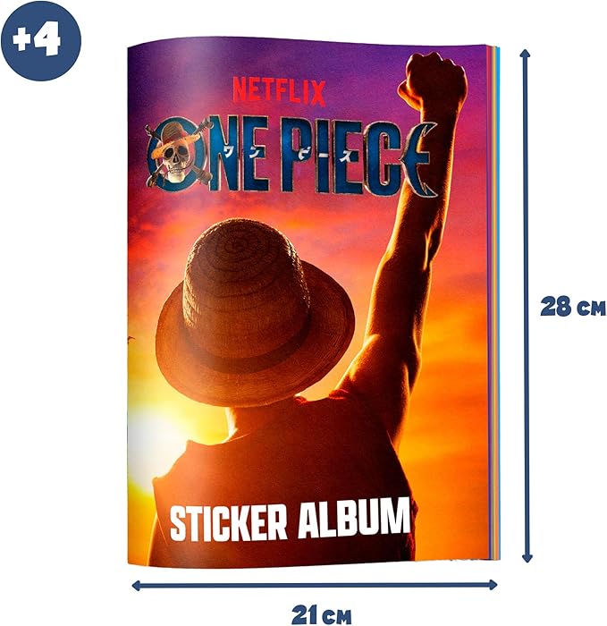 One Piece Cards Álbum Oficial con 10 Stickers incluidos