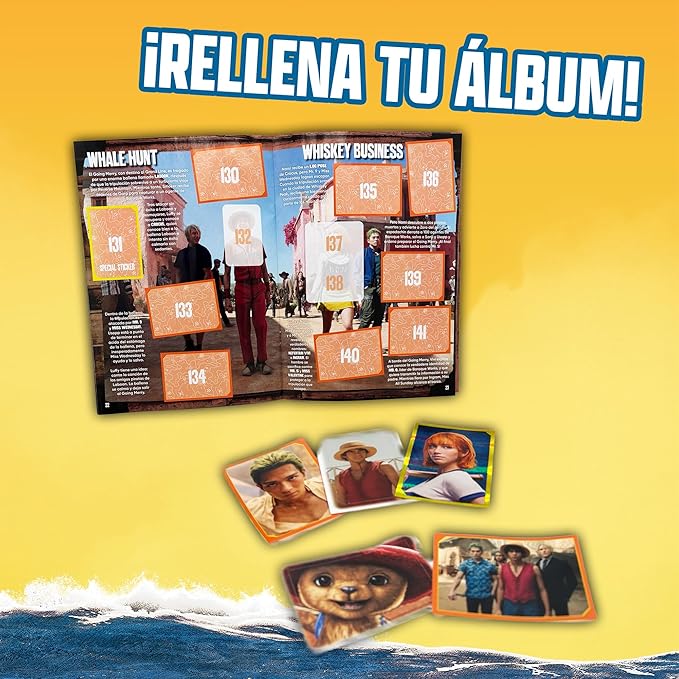 One Piece Cards Álbum Oficial con 10 Stickers incluidos