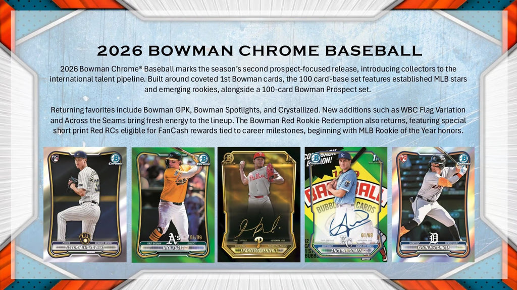 2026 Bowman Chrome Baseball Hobby Box | Tier Kards