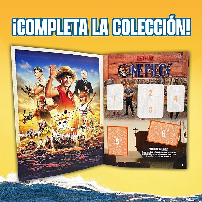 One Piece Cards Álbum Oficial con 10 Stickers incluidos