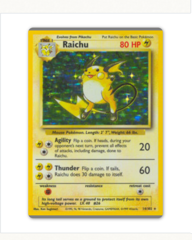 Raichu 14 (1 Edición )🇪🇸