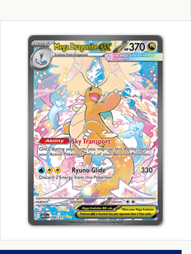 Mega Dragonite ex ASC 290 🇬🇧