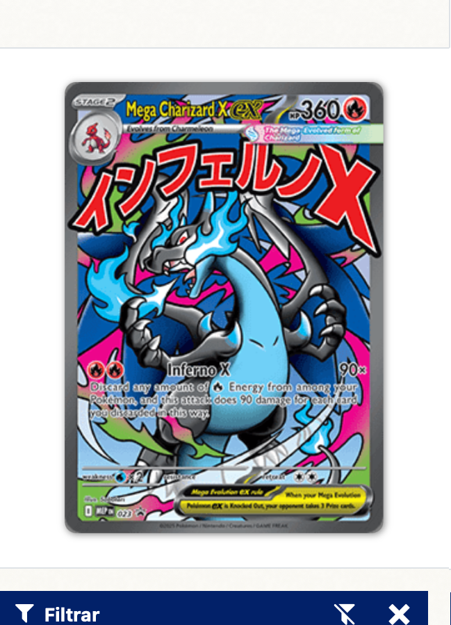 Mega Charizard X ex MEP 023 🇬🇧