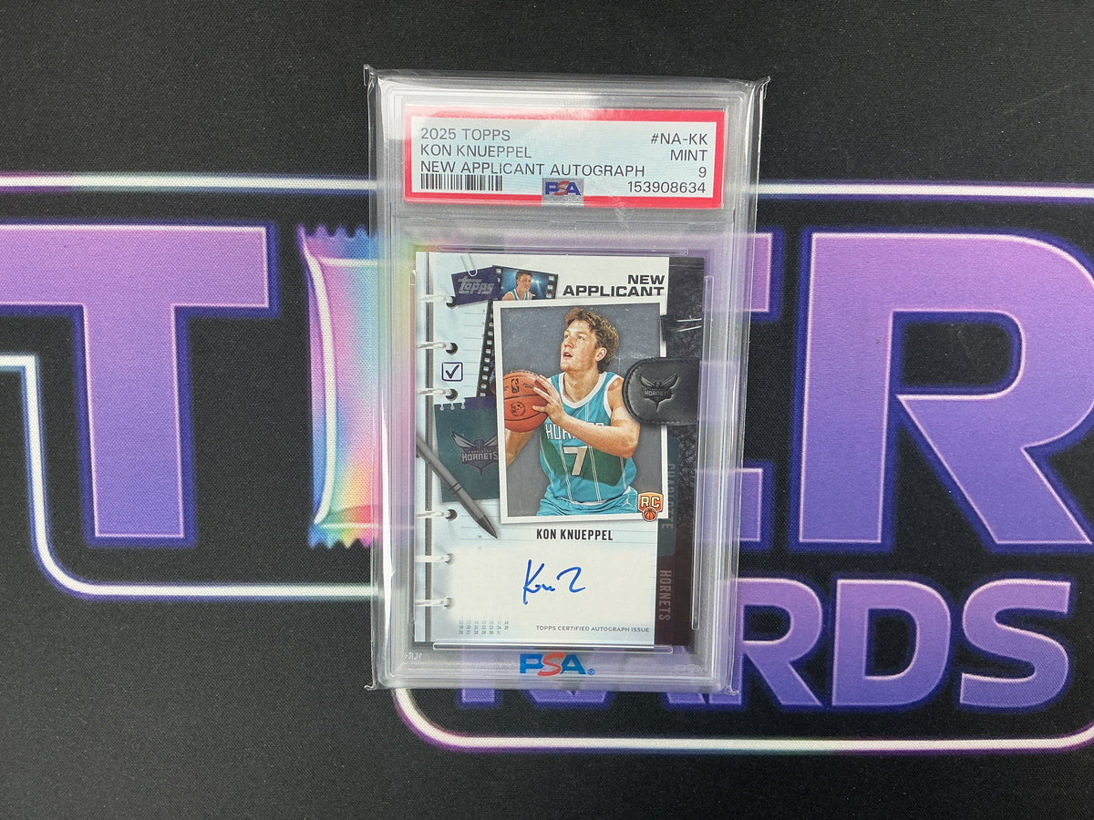 Kon Knueppel New Applicant Autograph 2025 Topps PSA9