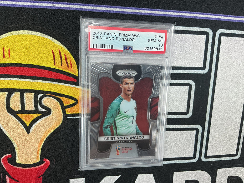 2018 Panini Prizm W/C Cristiano Ronaldo PSA 10