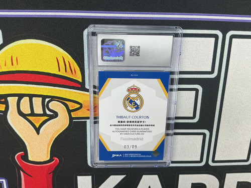 2024-25 DAKA Real Madrid Thibaut Courtois Autograph CGC 9
