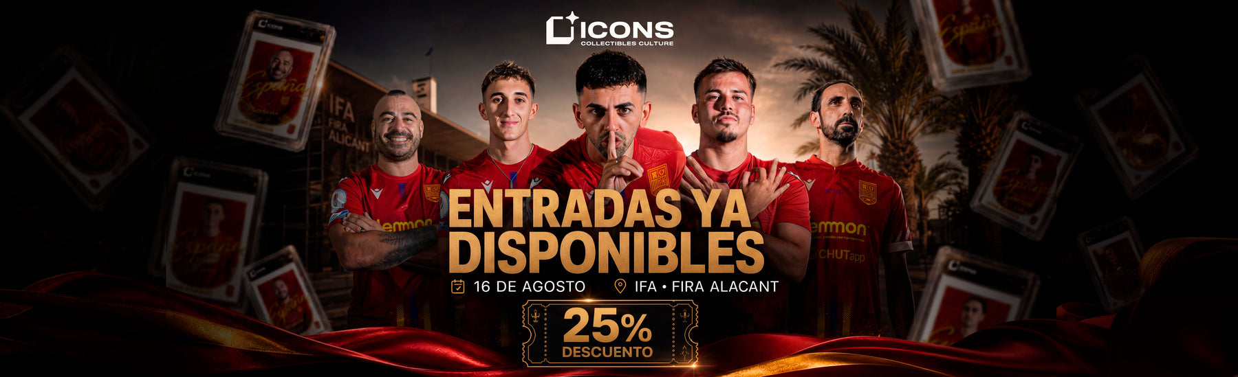 ICONS Alicante 2026 · Código de Canje con 25% de Descuento