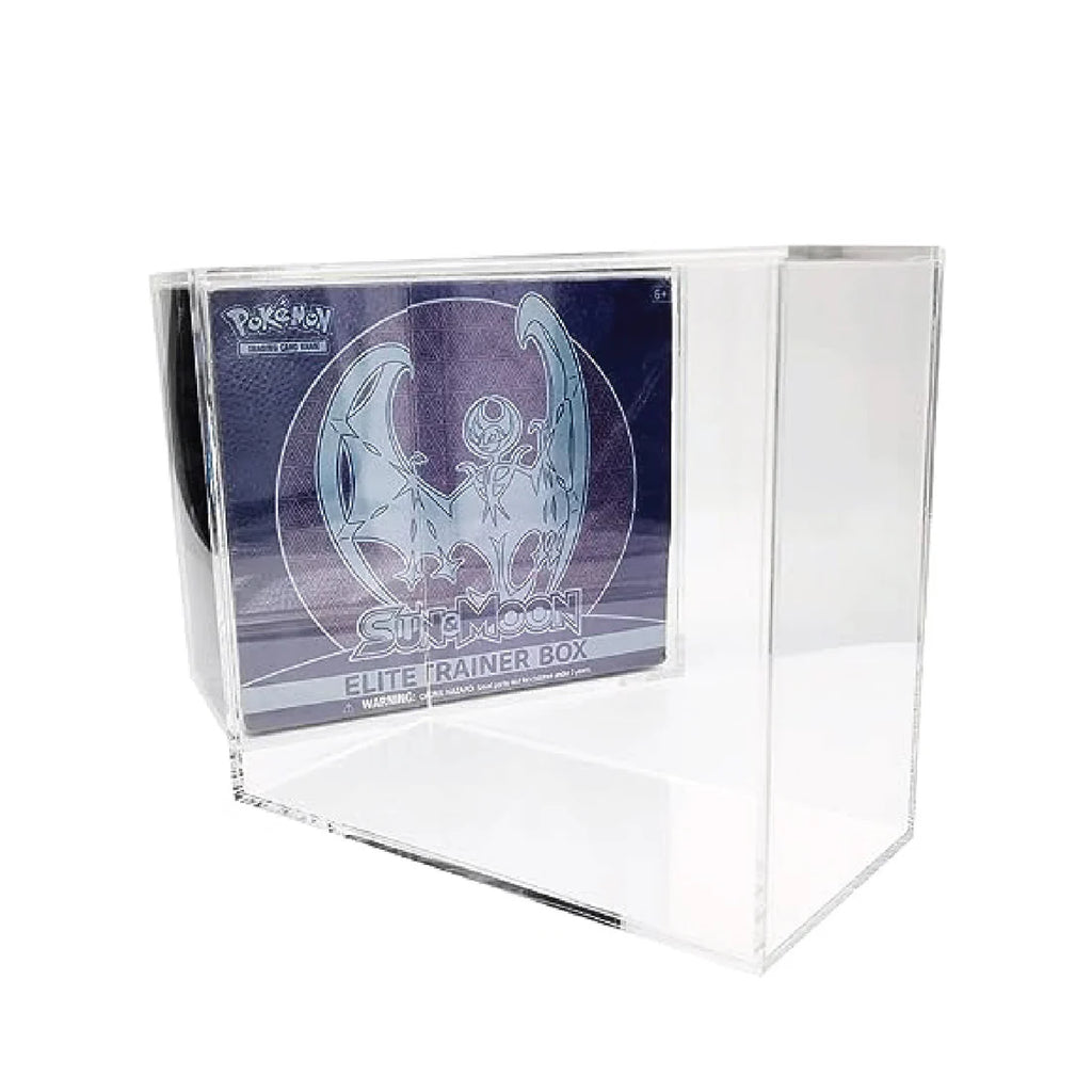 Caja Acrílica para Pokémon Elite Trainer Box – Protector Premium para ETB (167x190x91mm)