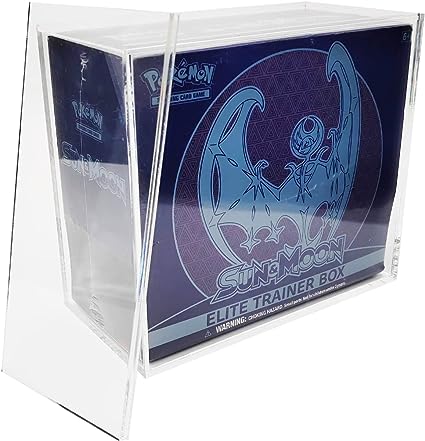 Caja Acrílica para Pokémon Elite Trainer Box – Protector Premium para ETB (167x190x91mm)