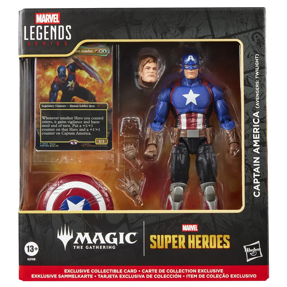 Figura Capitán América Marvel Legends x MTG 2 - Hasbro | Tier Kards