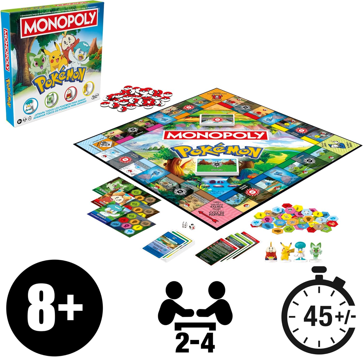 Monopoly Edición Pokémon (Español) - Juego de Mesa | Tier Kards
