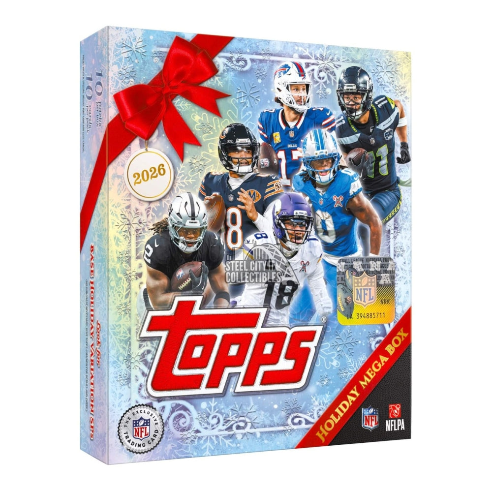 Topps Holiday Football Mega Box 2026 | Tier Kards (Pre Order 10/23/26)