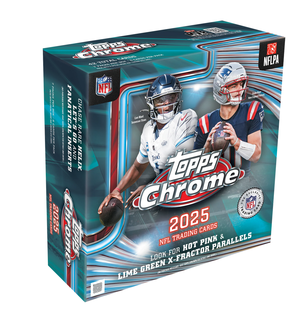 2025 Topps Chrome Football Mega Box | Comprar en Tierkards