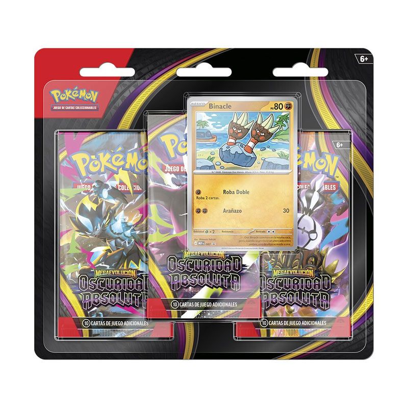 Pokémon JCC: Oscuridad Absoluta – Blíster 3 Sobres (1 Ud Surtido)