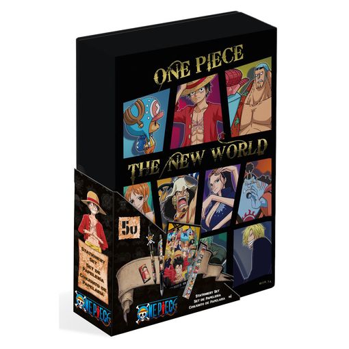 Estuche Caja con Papelería 5 Piezas One Piece | Tier Kards