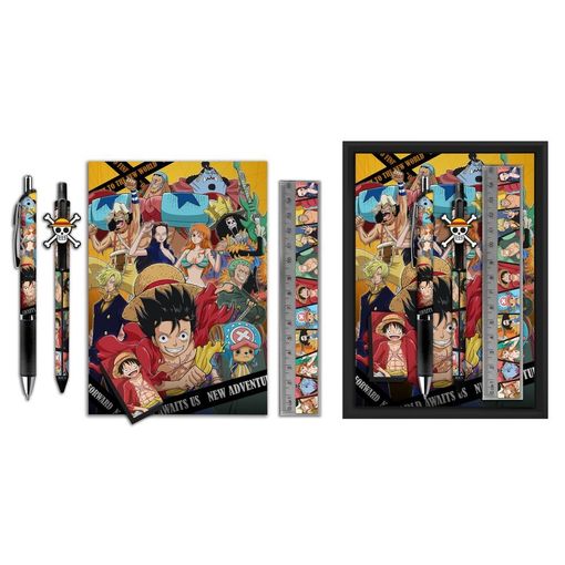Estuche Caja con Papelería 5 Piezas One Piece | Tier Kards