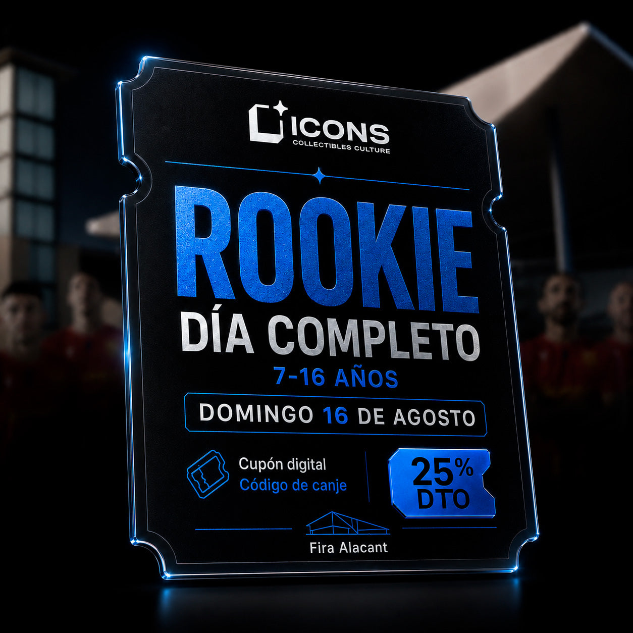 ICONS Alicante 2026 · Código de Canje con 25% de Descuento