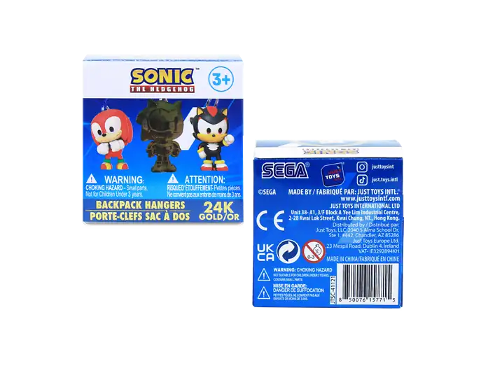Llavero Mochila Sonic the Hedgehog 24K Gold Edición Especial | Tier Kards
