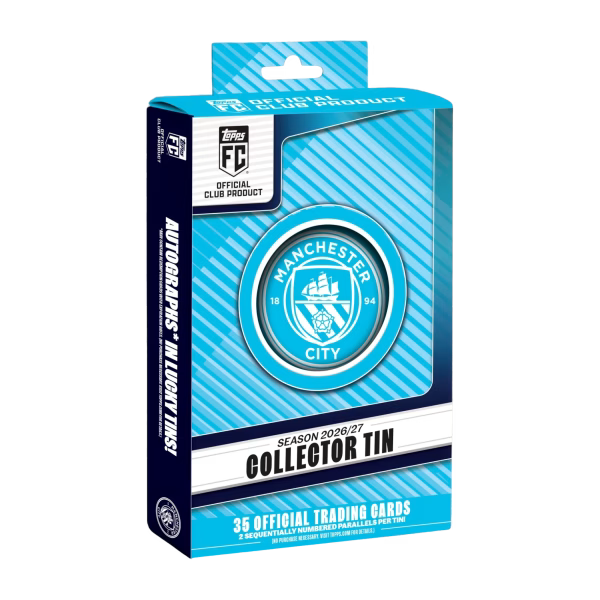 2026-27 Topps Manchester City Collector Tin | Tier Kards